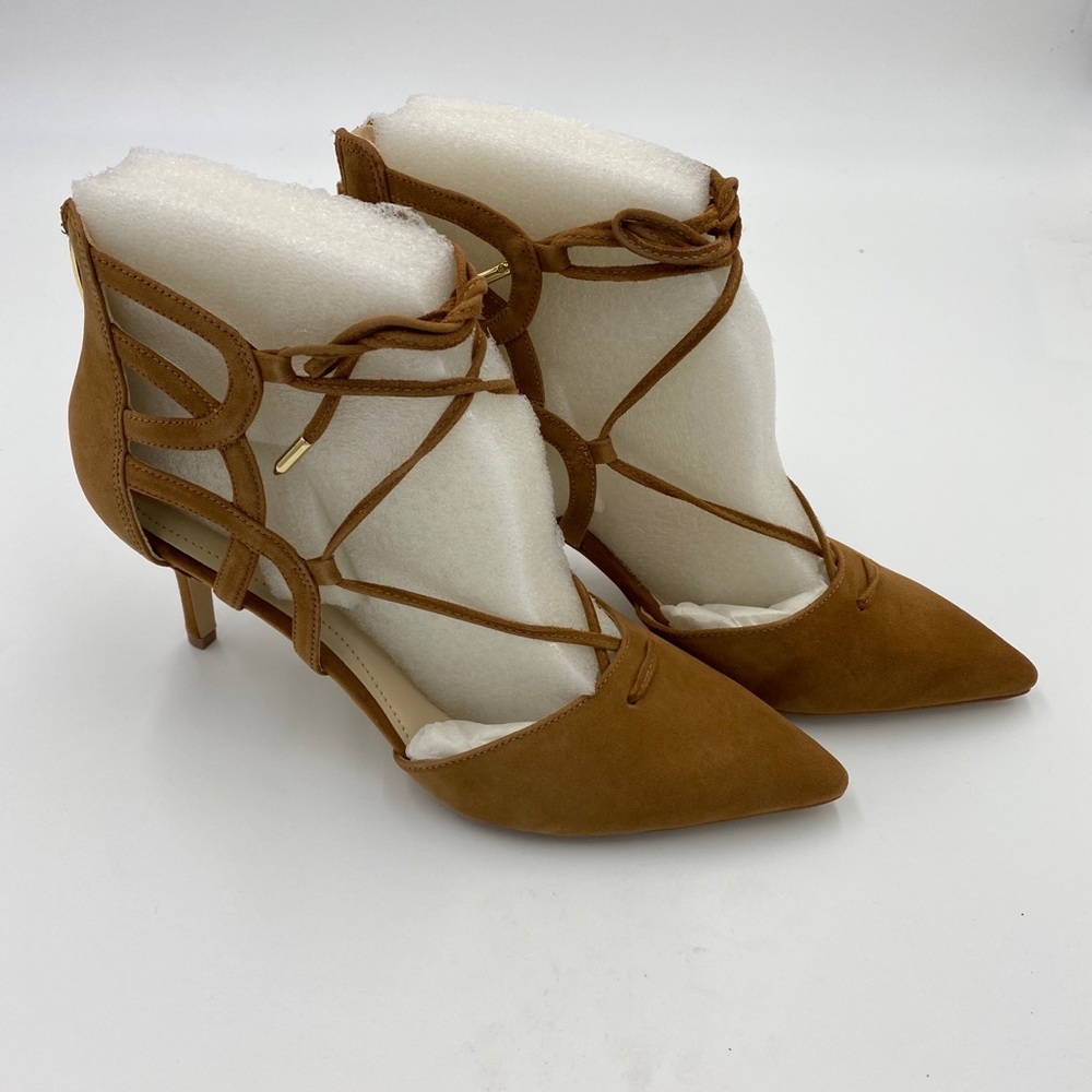 Marc Fisher medium brown suede pumps